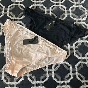 Sheer panty set bikini Natori